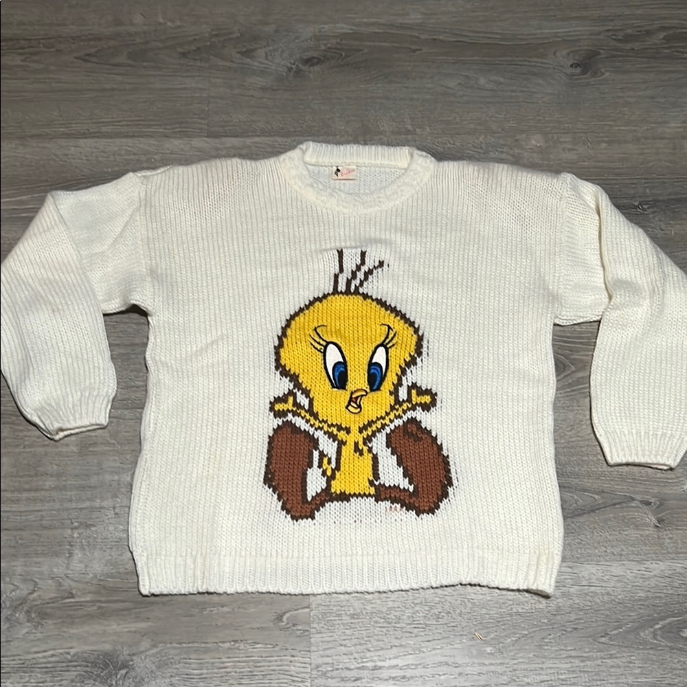 Luiber Vintage Looney Tunes Tweety Knitted Sweater